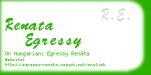 renata egressy business card