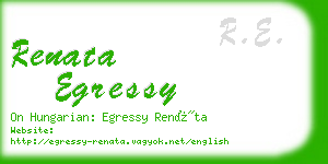 renata egressy business card